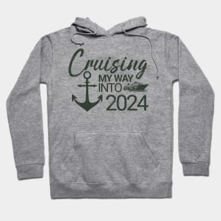 Cruising My Way Into 2024 New Year 2024 Cruise Hoodie